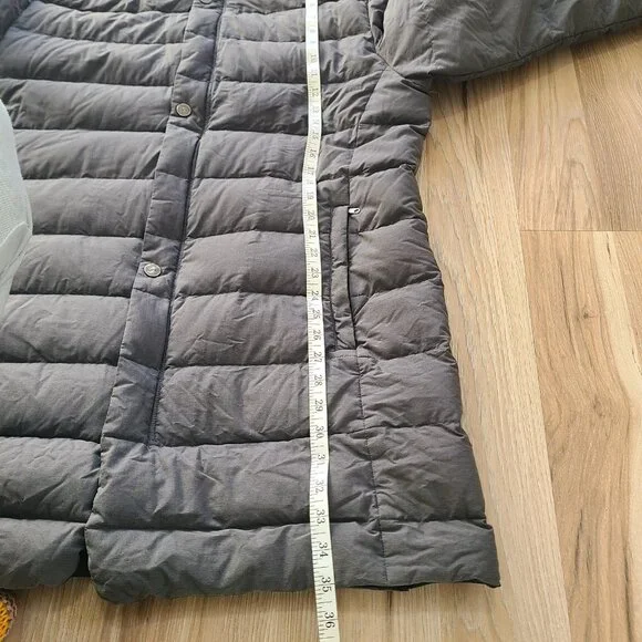 yeti Germany Puffer Down Long Jacket Gray Men's size XL - Picture 4 of 12